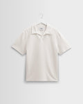 Atwood - Ecru Textured Organic Cotton Polo Shirt
