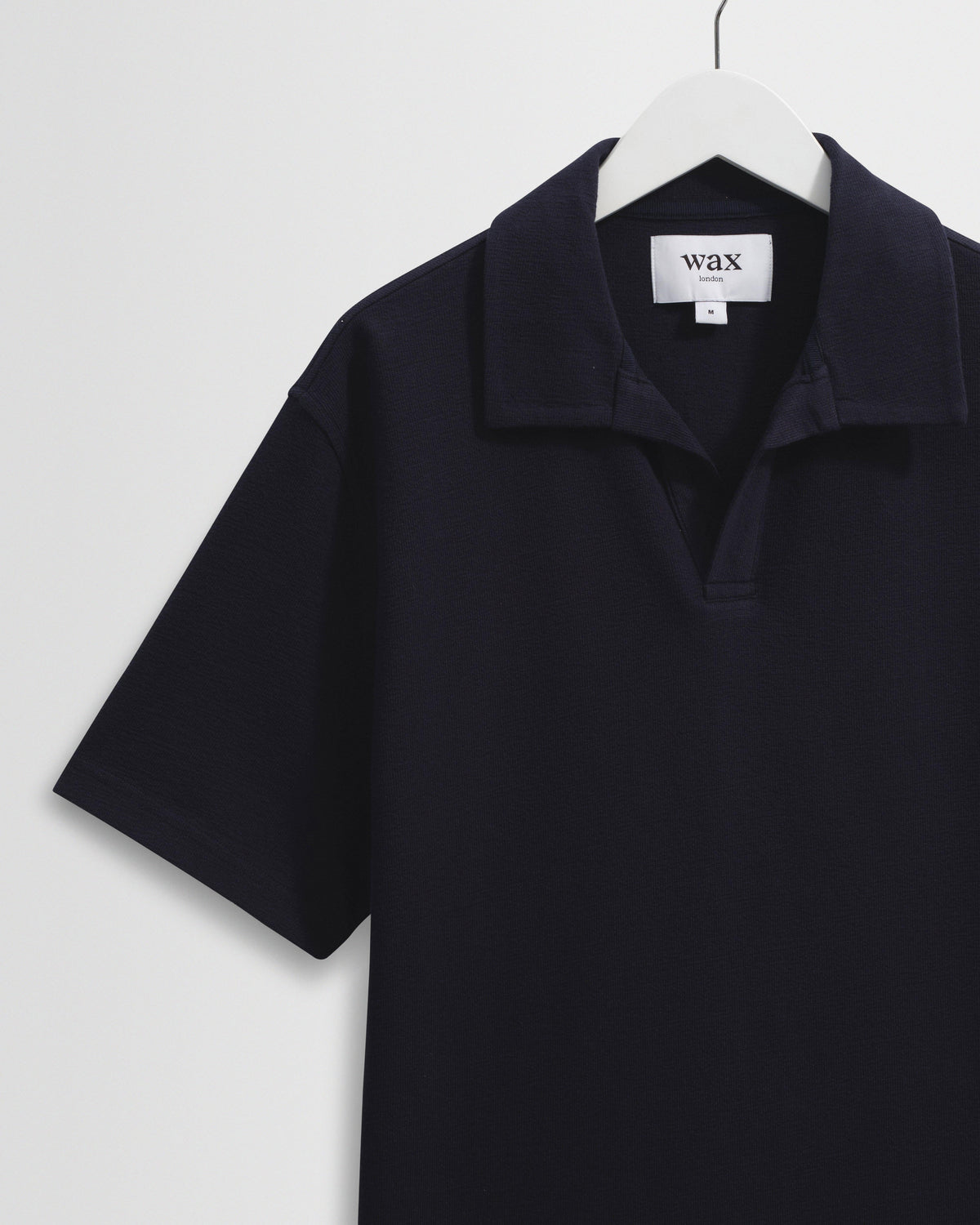 Atwood - Navy Textured Organic Cotton Polo Shirt