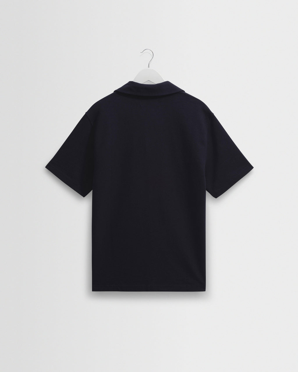 Atwood - Navy Textured Organic Cotton Polo Shirt