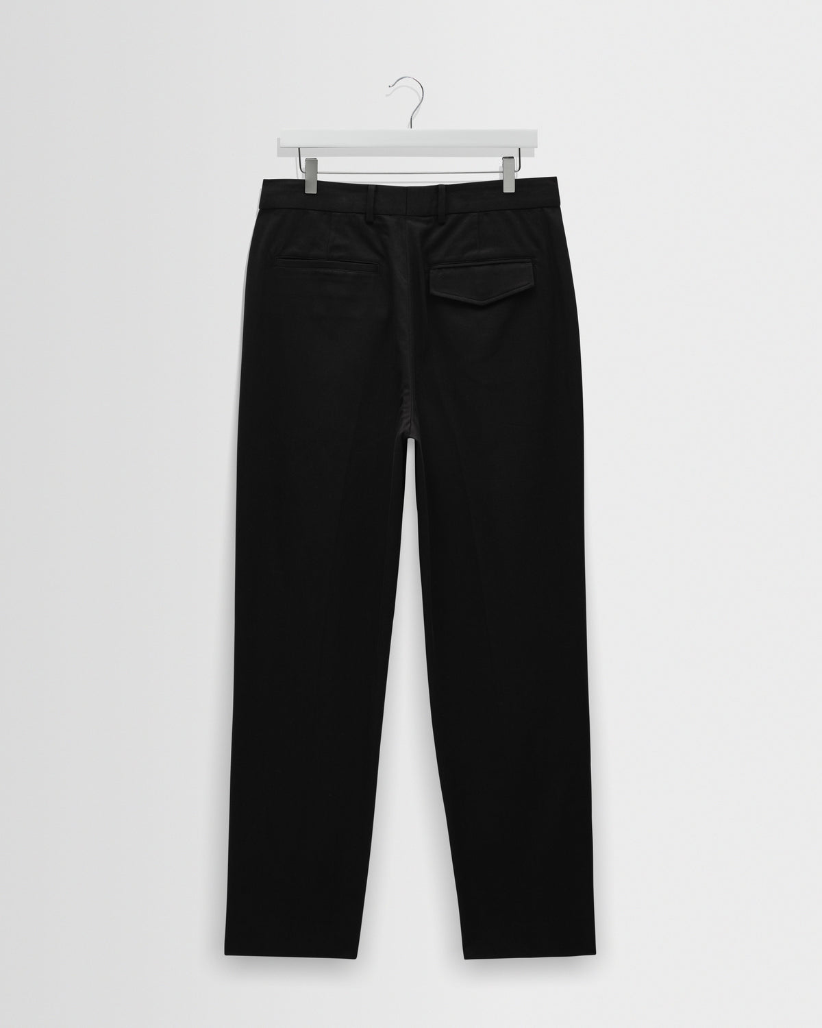 Aubyn - Black Cotton Tencel Twill Relaxed Fit Trousers