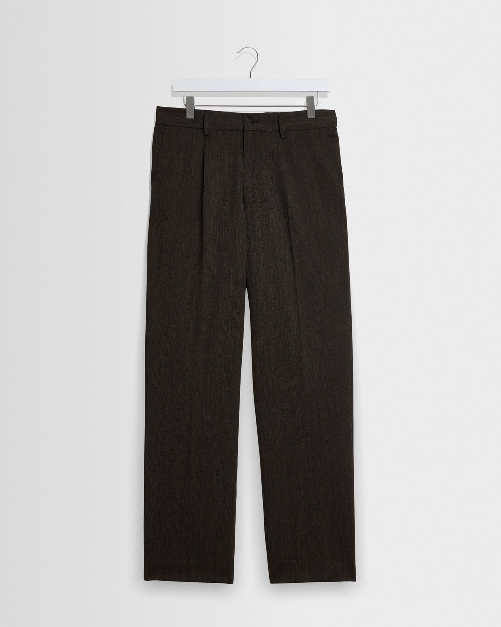 Aubyn - Brown Two Tone Wool Blend Trouser