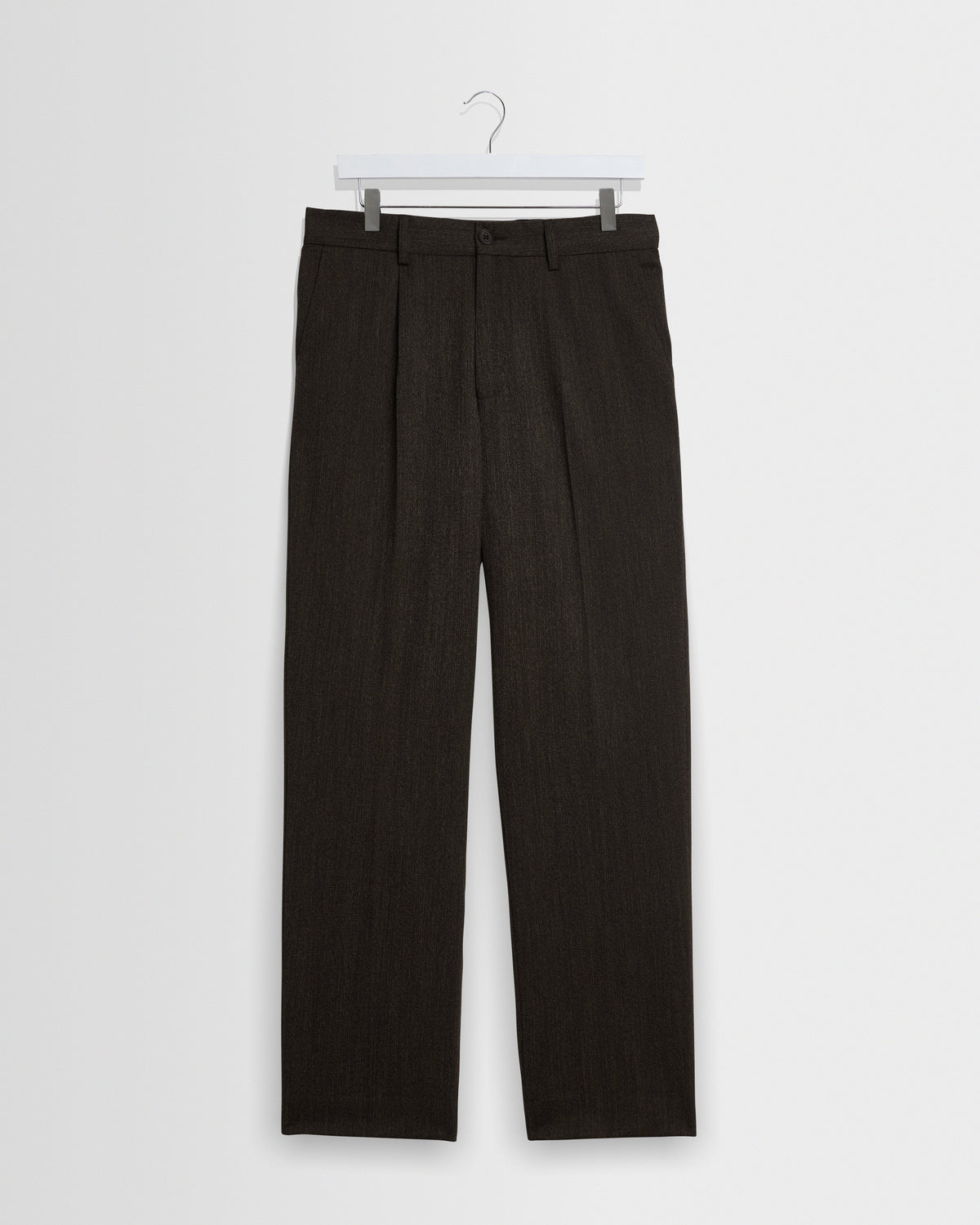 Aubyn - Brown Two Tone Wool Blend Trouser