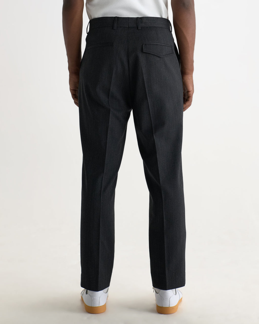 Aubyn - Charcoal Two Tone Wool Blend Trouser