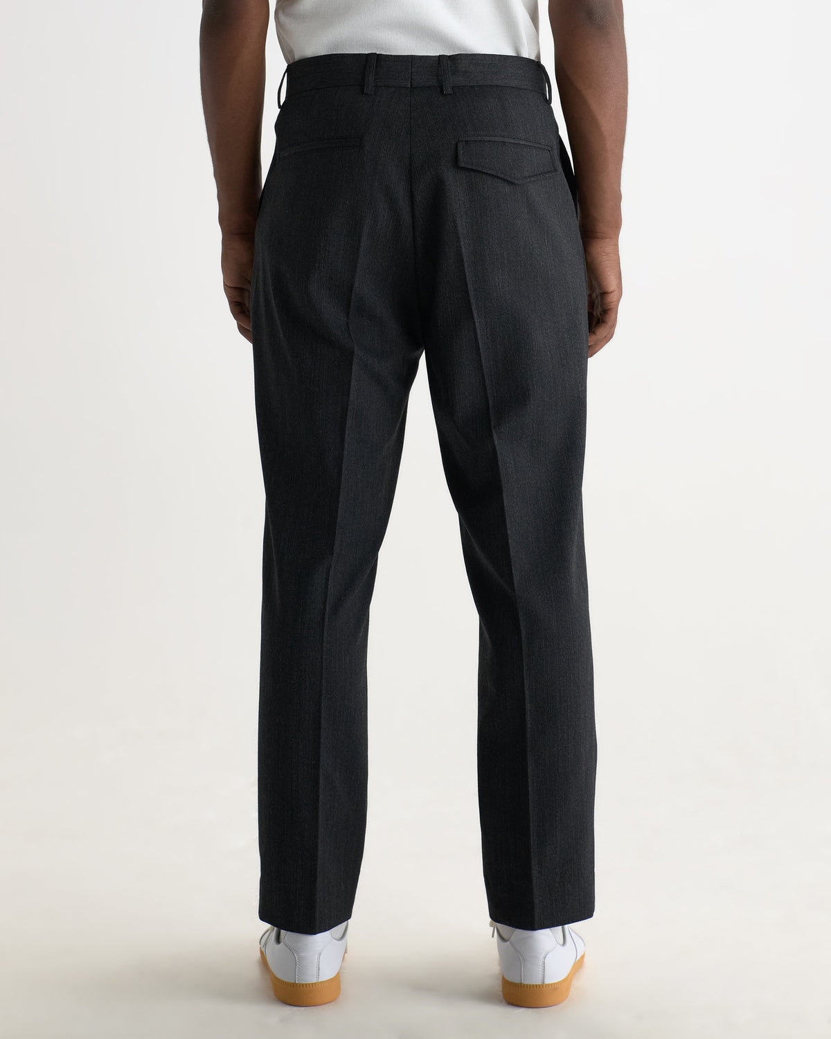 Aubyn - Charcoal Two Tone Wool Blend Trouser