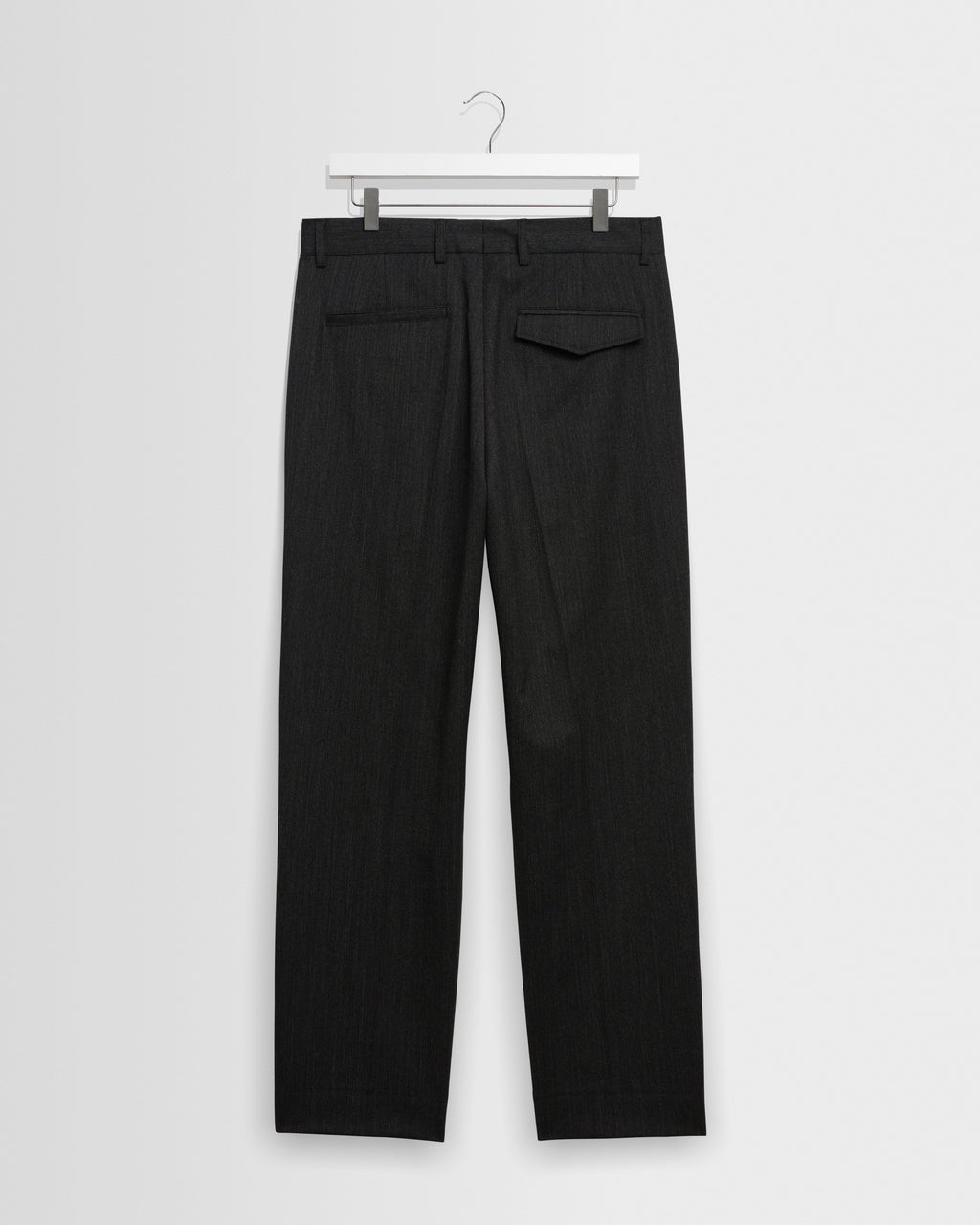 Aubyn - Charcoal Two Tone Wool Blend Trouser