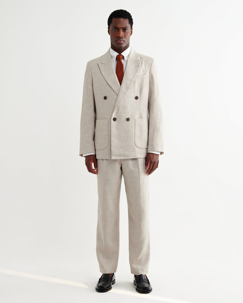 Aubyn - Natural Linen Relaxed Fit Trousers
