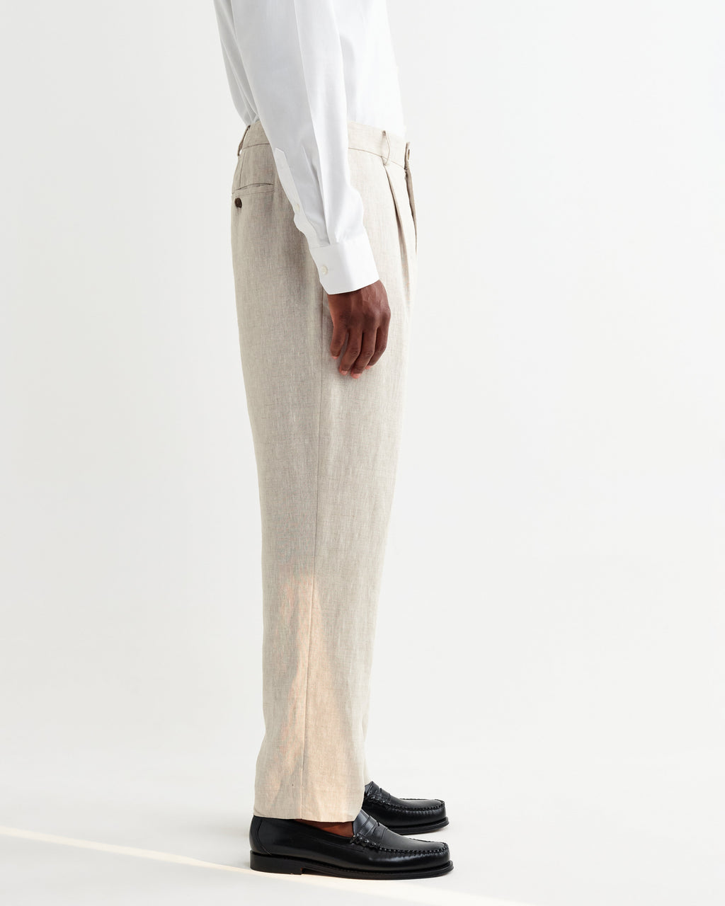 Aubyn - Natural Linen Relaxed Fit Trousers