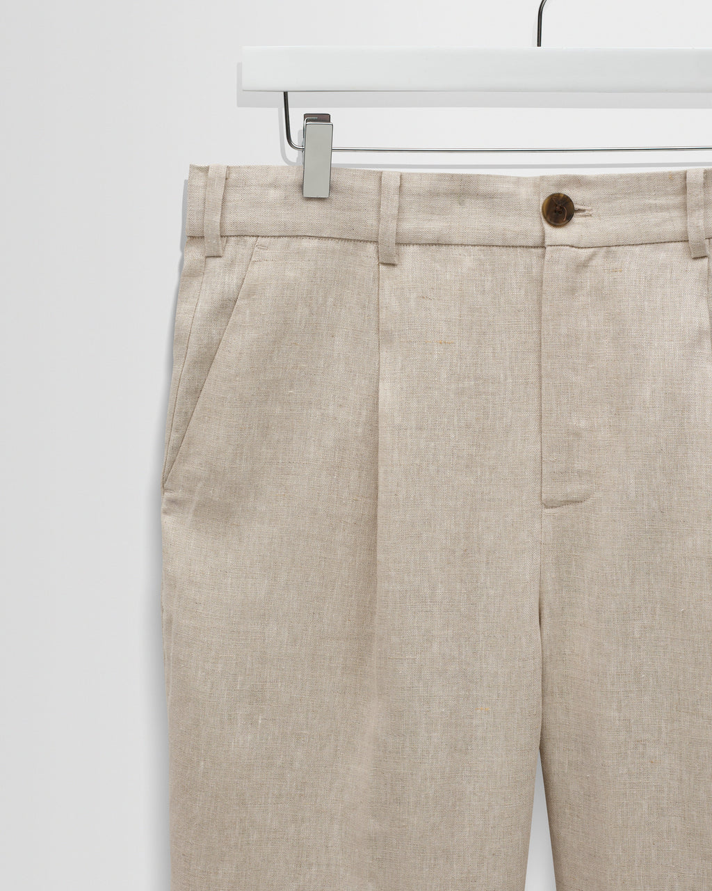 Aubyn - Natural Linen Relaxed Fit Trousers