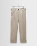 Aubyn - Natural Linen Relaxed Fit Trousers