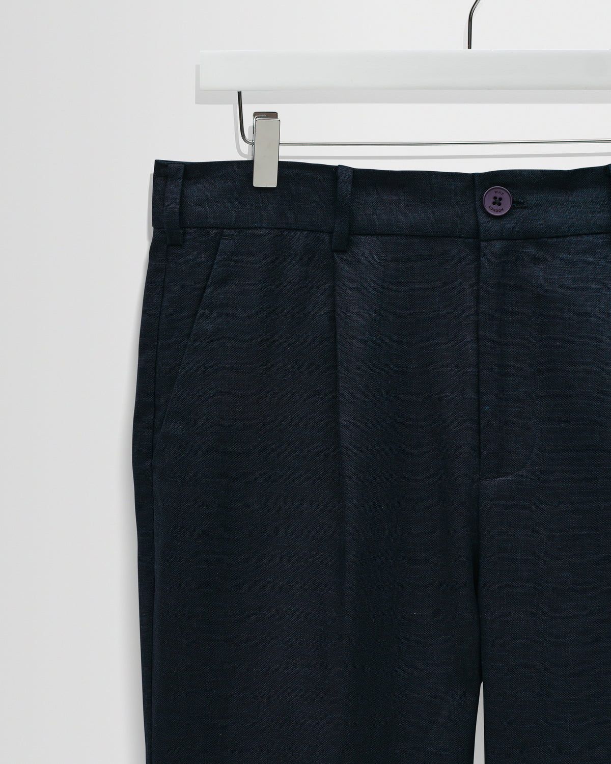 Aubyn - Navy Linen Relaxed Fit Trousers