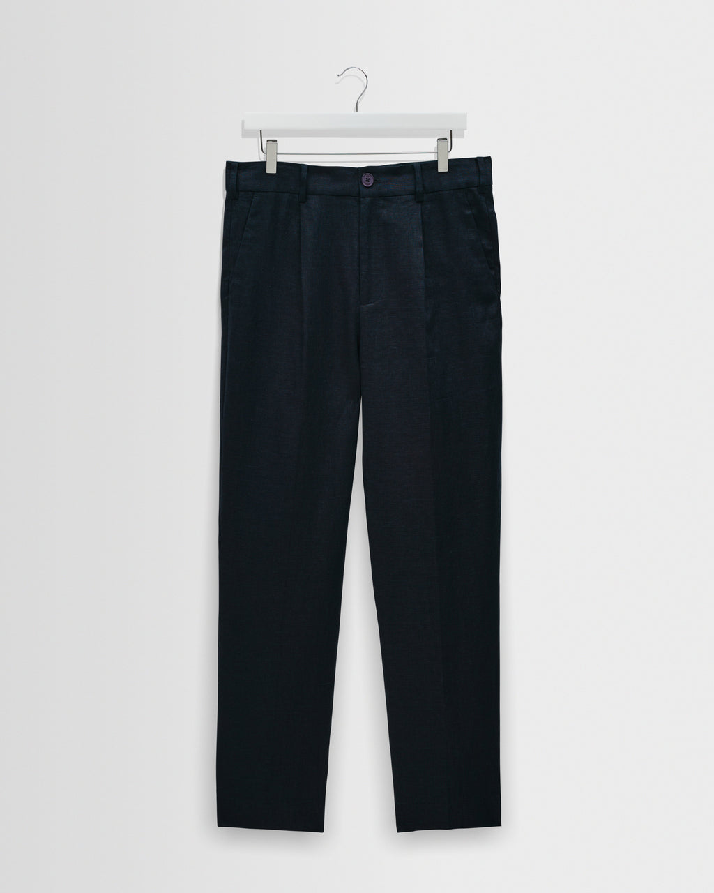 Aubyn - Navy Linen Relaxed Fit Trousers