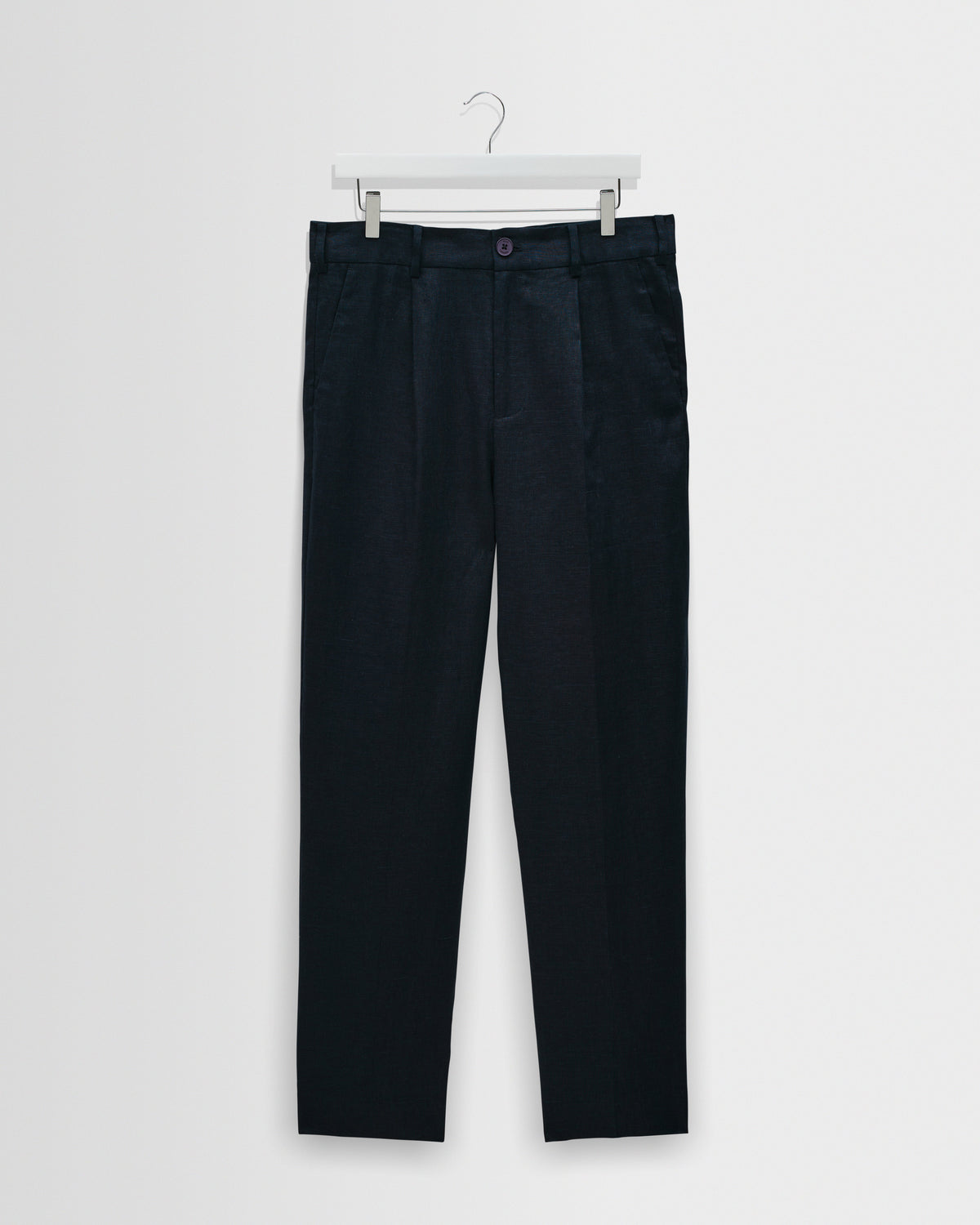 Aubyn - Navy Linen Relaxed Fit Trousers