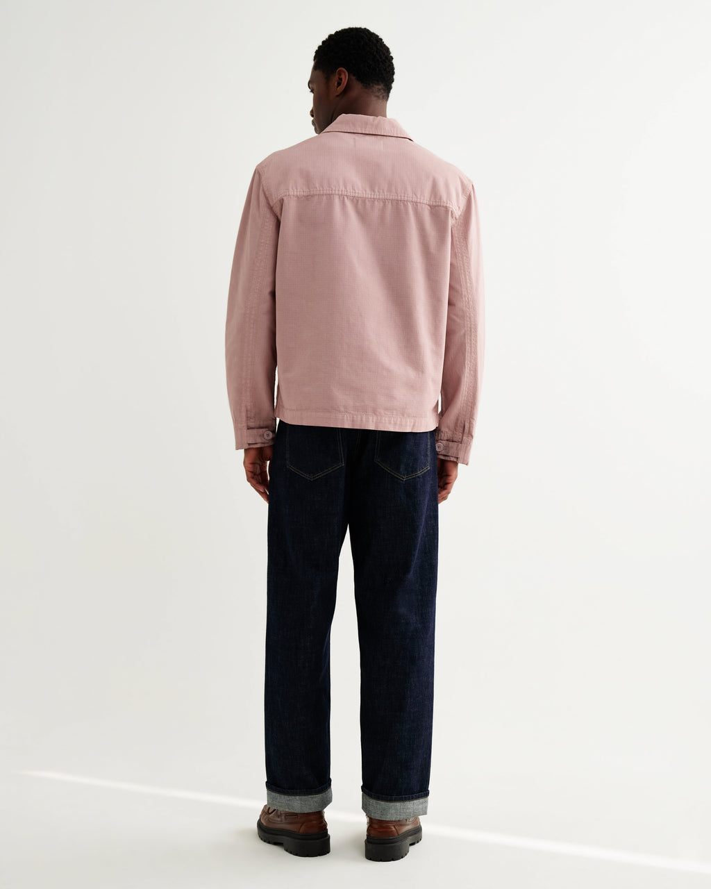 Barton - Dusty Pink Organic Cotton Ripstop Jacket