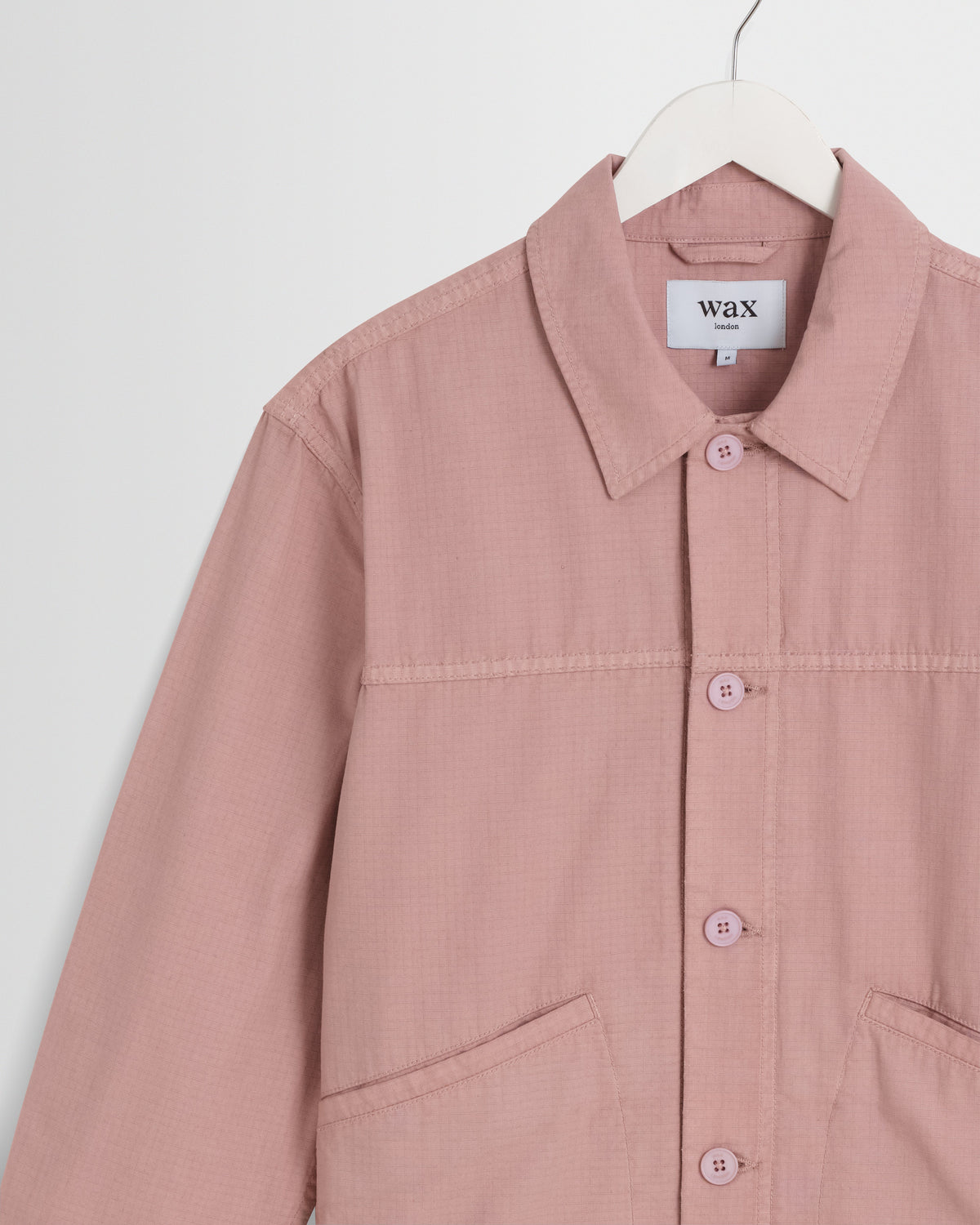 Barton - Dusty Pink Organic Cotton Ripstop Jacket