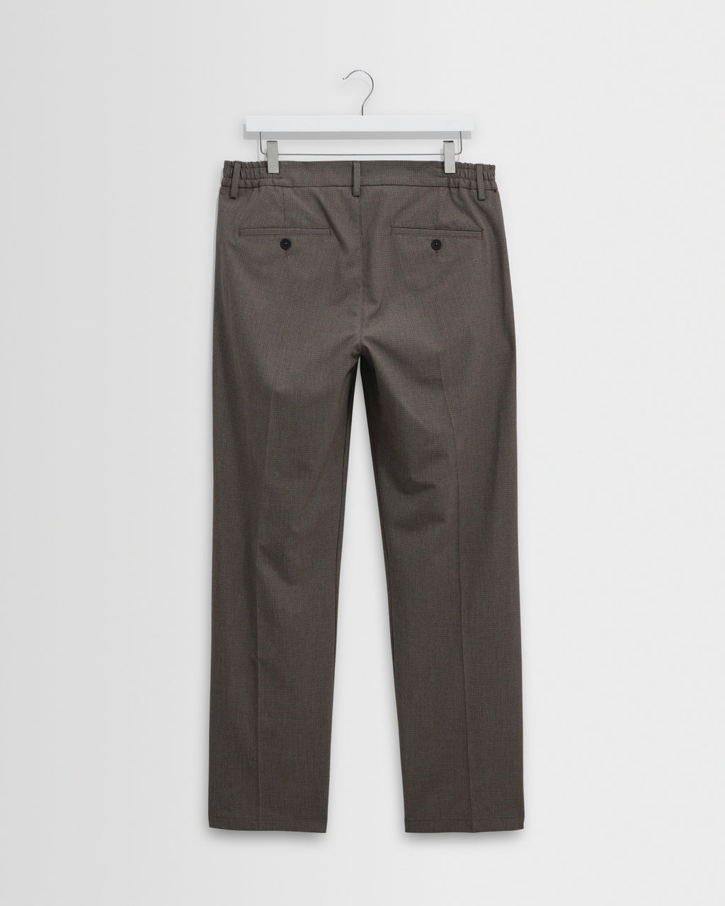 Bayham - Brown Micro Puppytooth Trousers