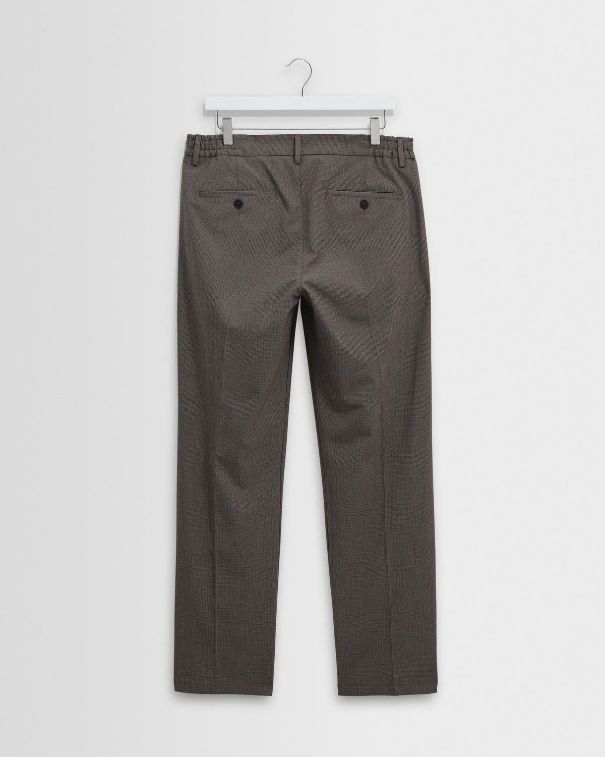 Bayham - Brown Micro Puppytooth Trousers