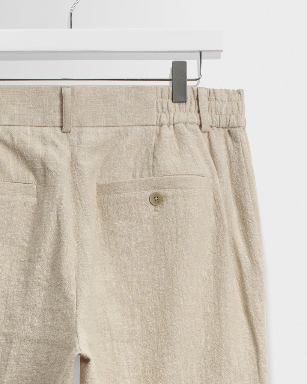 Bayham - Natural Linen-Cotton Relaxed Fit Trousers