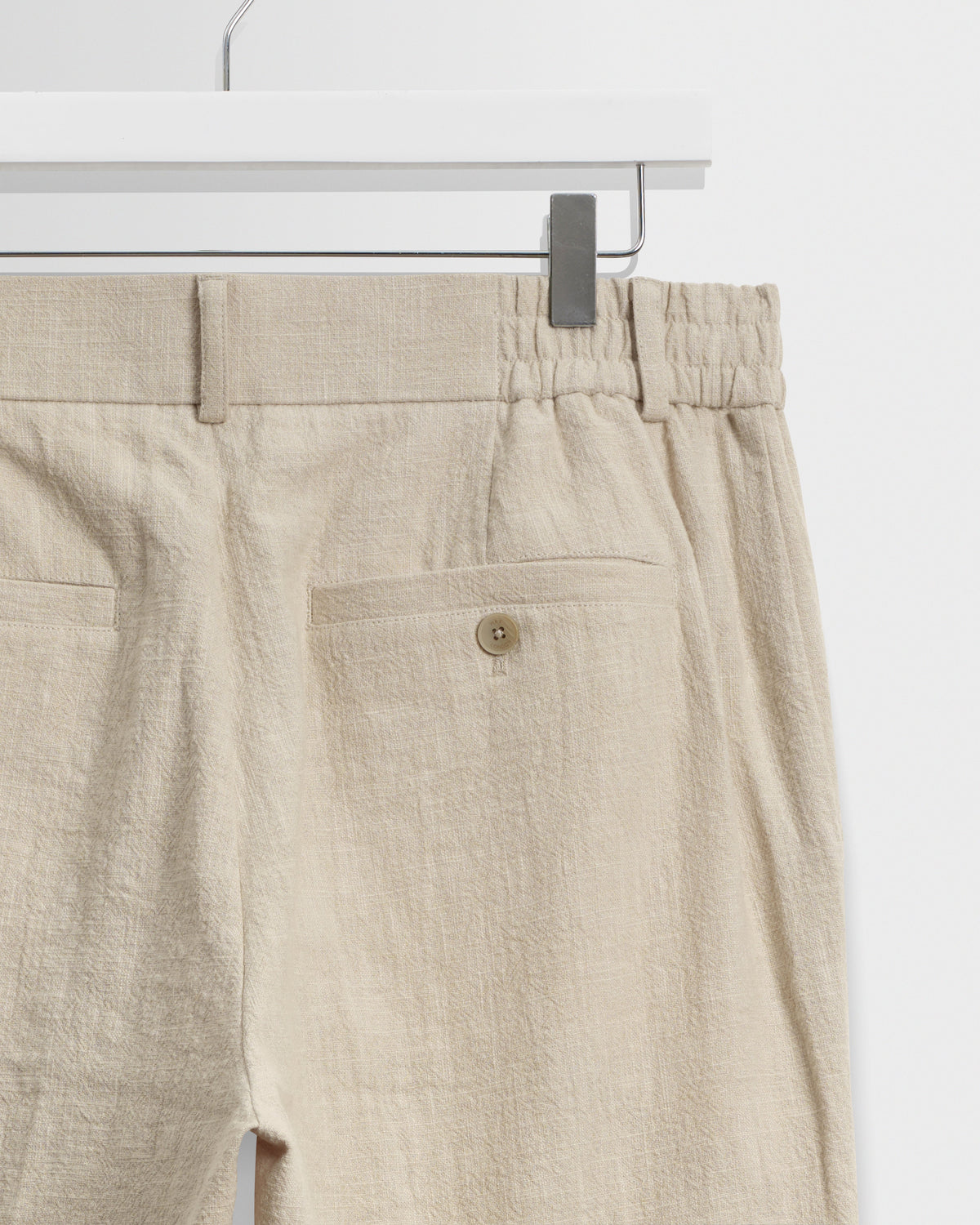 Bayham - Natural Linen-Cotton Relaxed Fit Trousers