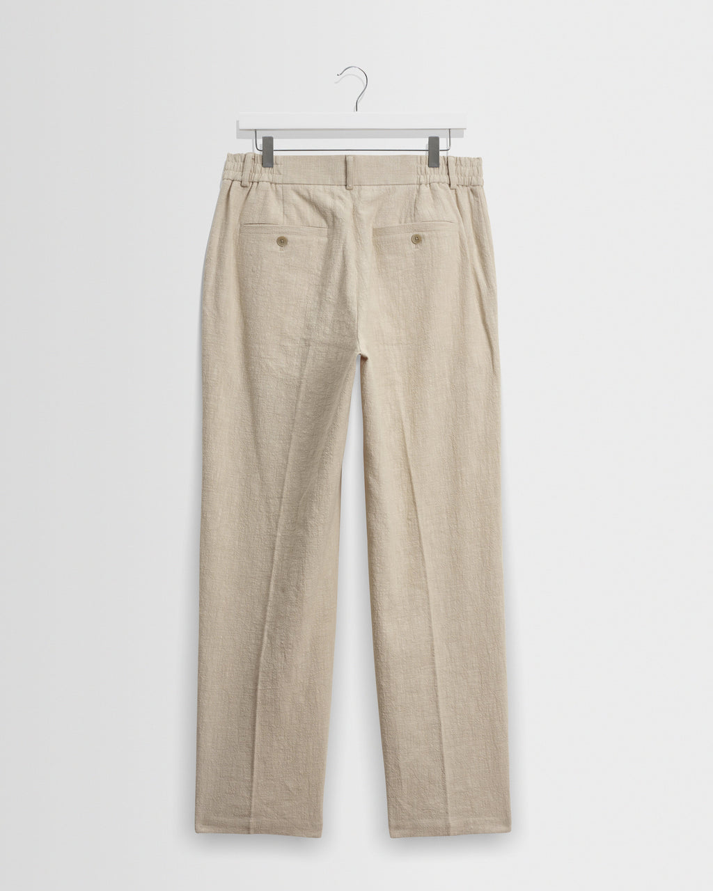 Bayham - Natural Linen-Cotton Relaxed Fit Trousers