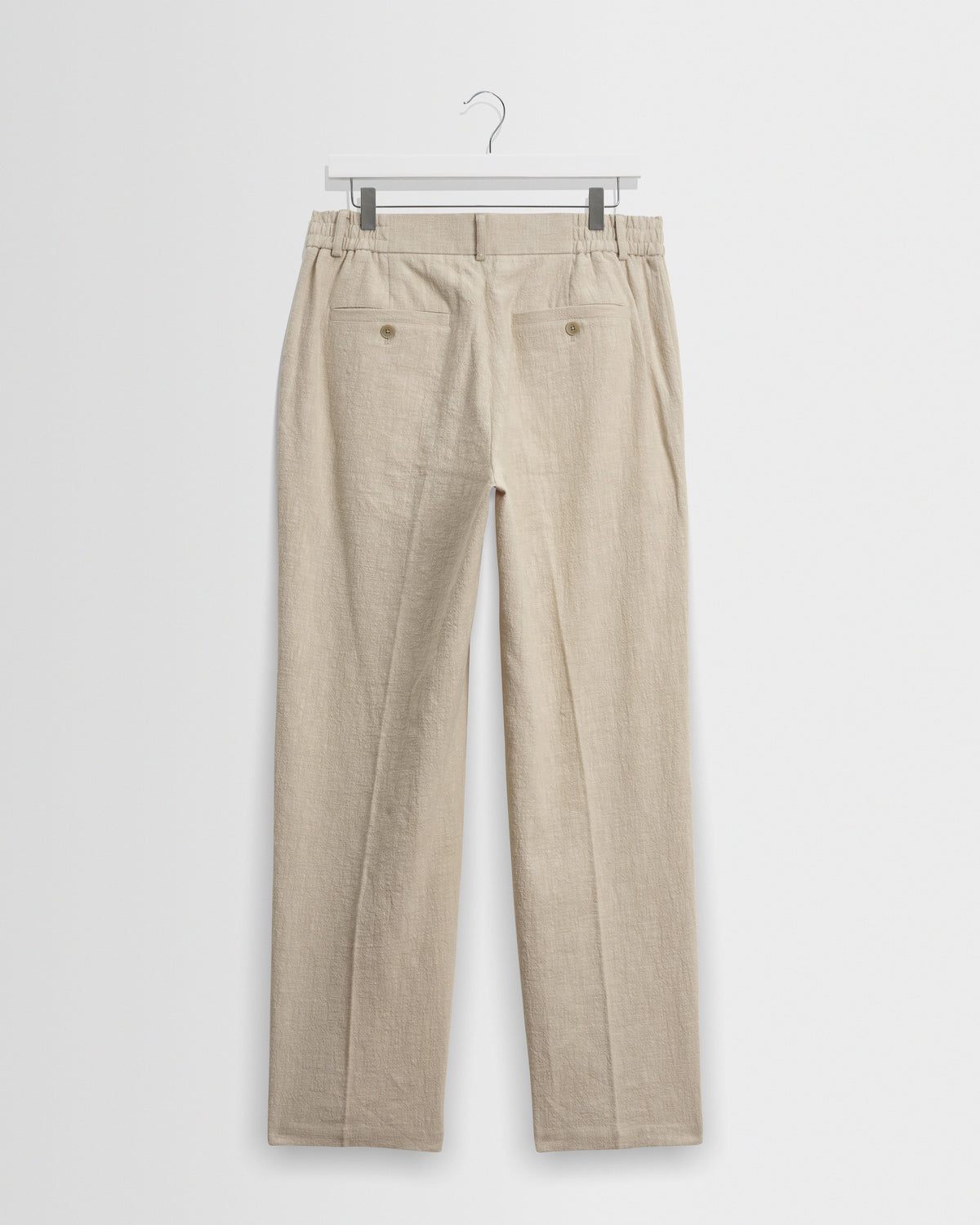 Bayham - Natural Linen-Cotton Relaxed Fit Trousers