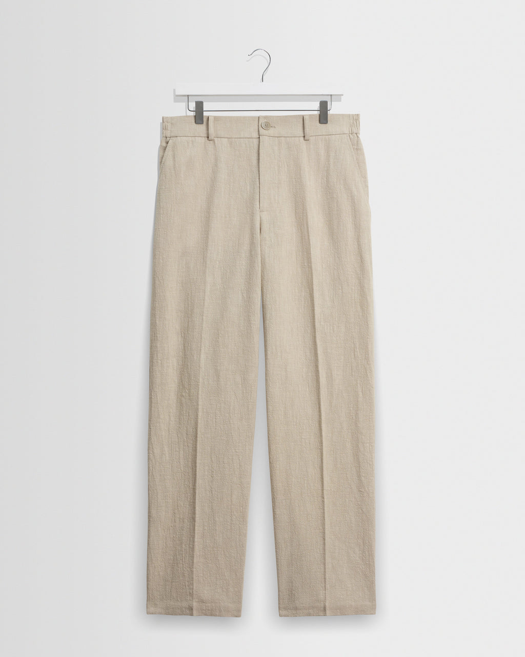 Bayham - Natural Linen-Cotton Relaxed Fit Trousers