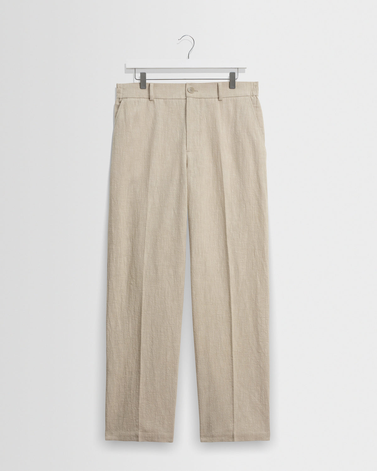 Bayham - Natural Linen-Cotton Relaxed Fit Trousers