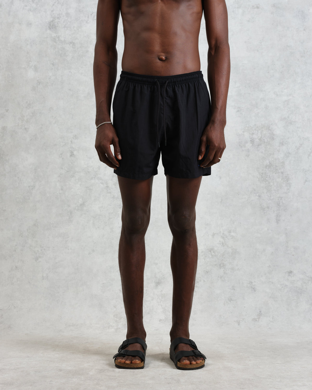 Brockwell - Black Logo Swim Shorts