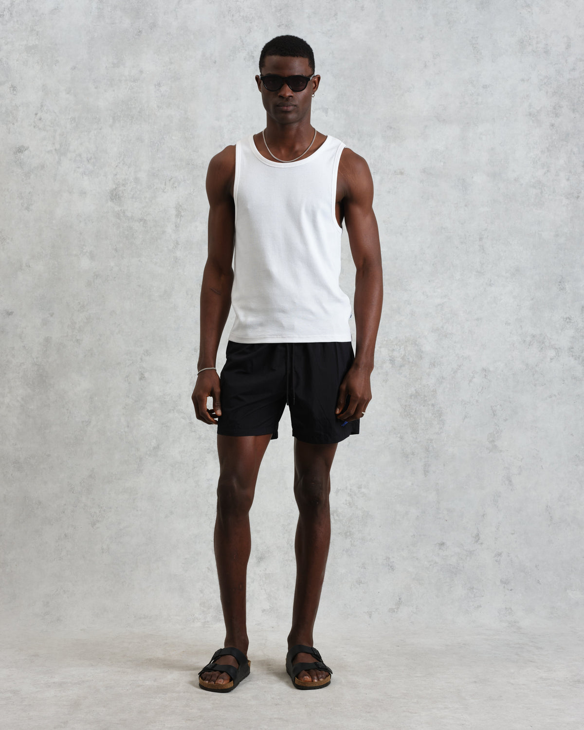 Brockwell - Black Logo Swim Shorts