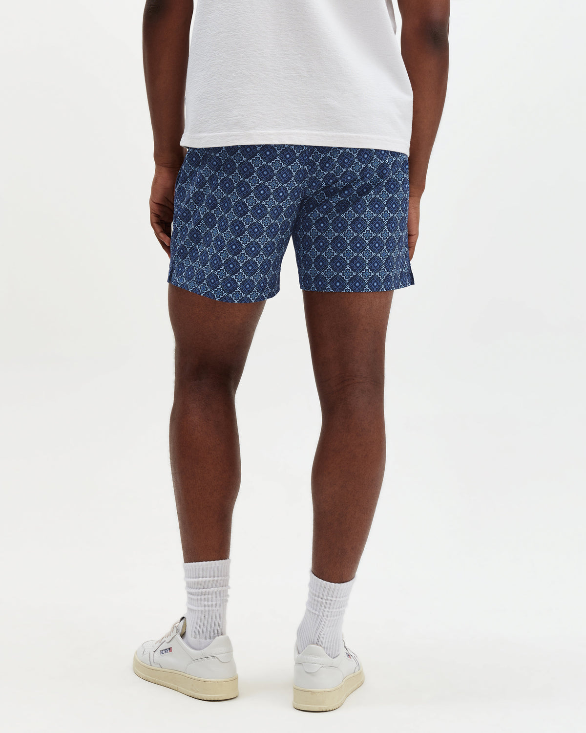 Brockwell - Blue Tile Seersucker Swim Short