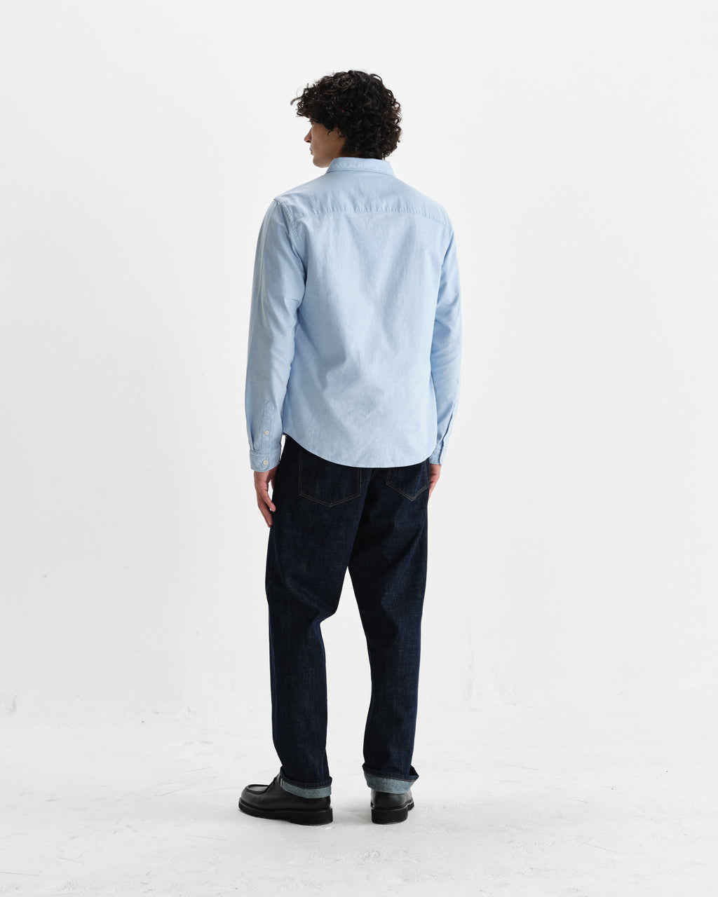 Caspian - Pale Blue Cotton Oxford Shirt