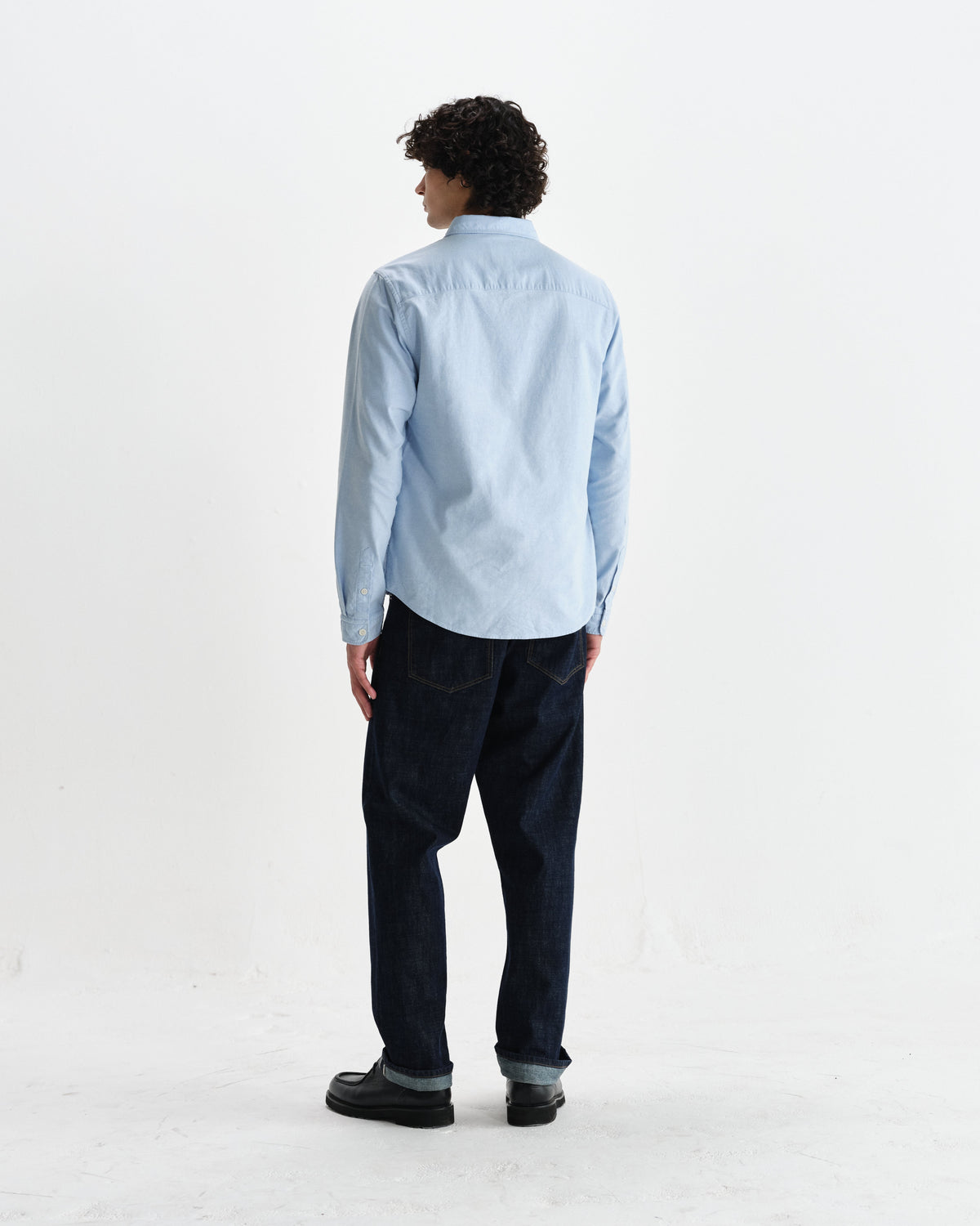 Caspian - Pale Blue Cotton Oxford Shirt