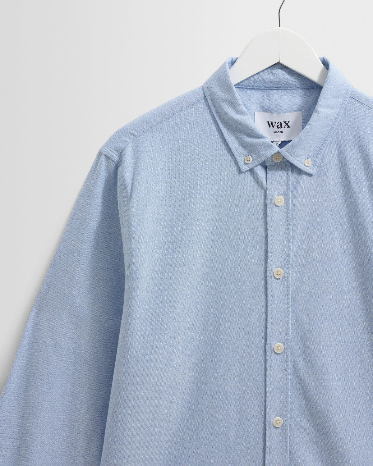 Caspian - Pale Blue Cotton Oxford Shirt