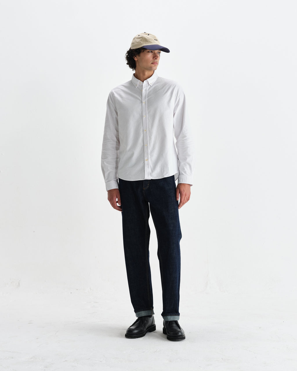Caspian - White Cotton Oxford Shirt