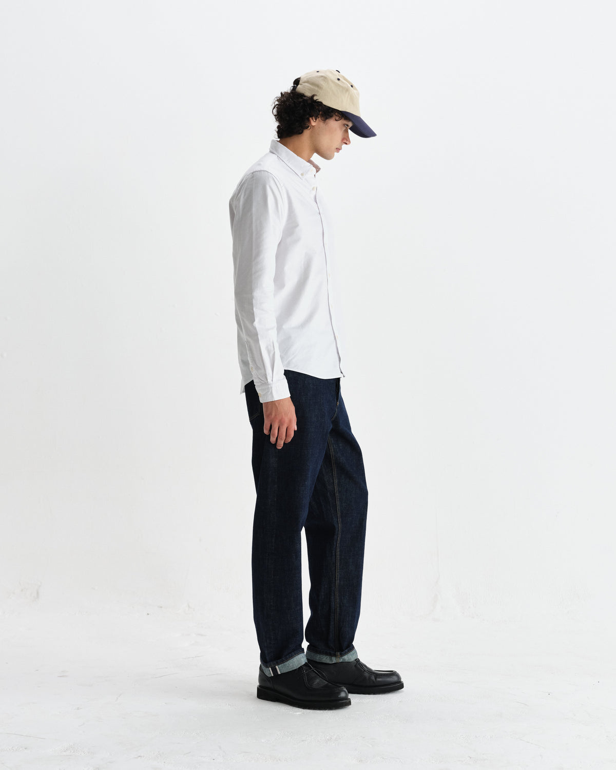 Caspian - White Cotton Oxford Shirt