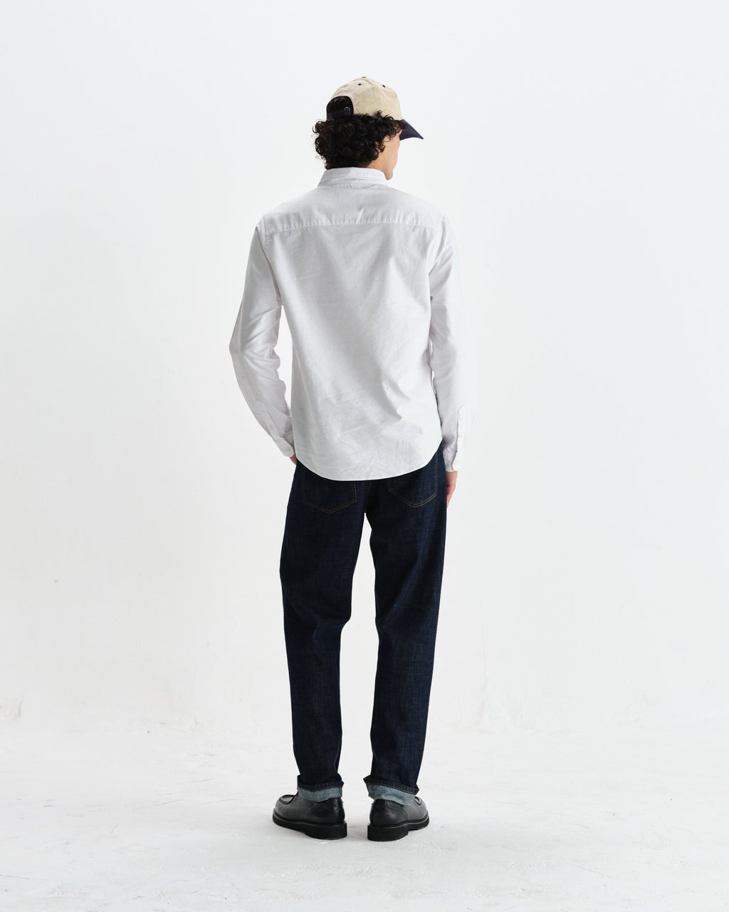 Caspian - White Cotton Oxford Shirt
