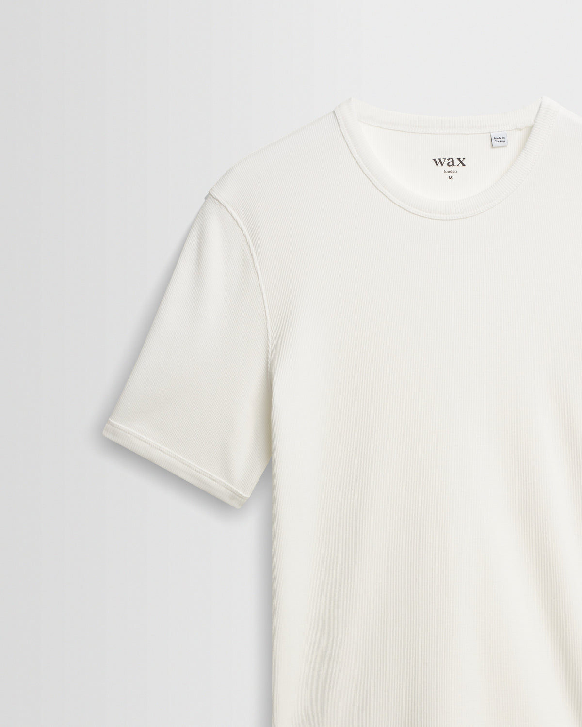 Cole - Off White Ribbed Cotton Slim-Fit T-Shirt