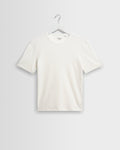 Cole - Off White Ribbed Cotton Slim-Fit T-Shirt