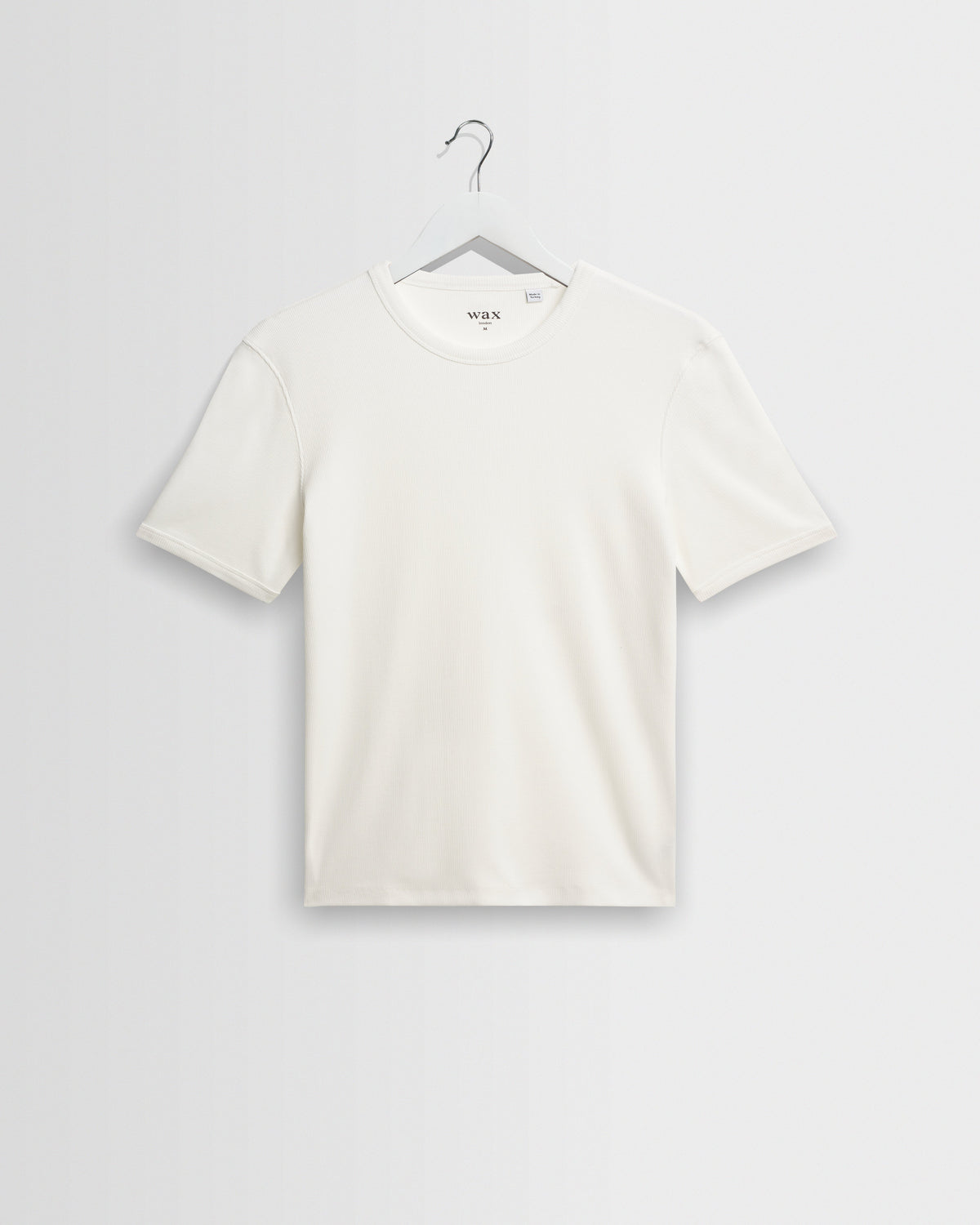 Cole - Off White Ribbed Cotton Slim-Fit T-Shirt