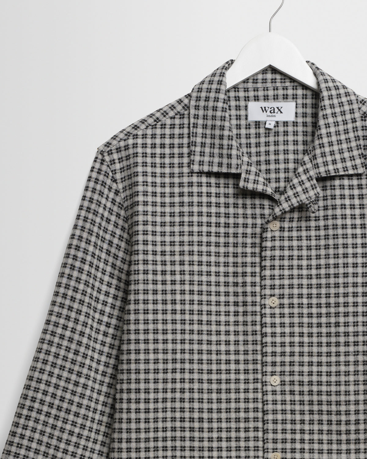 Corey - Black And Ecru Mini Check Shirt