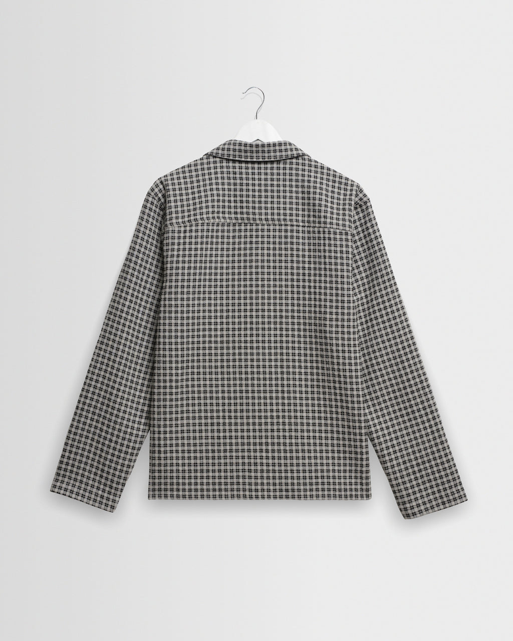 Corey - Black And Ecru Mini Check Shirt