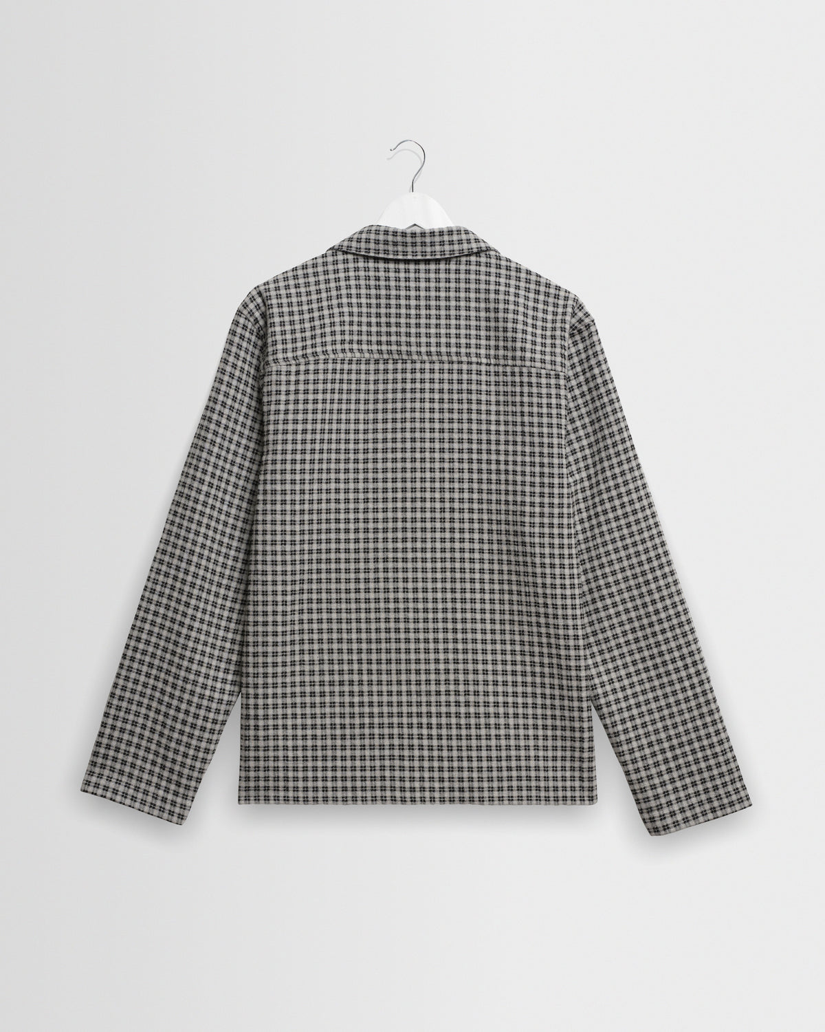 Corey - Black And Ecru Mini Check Shirt