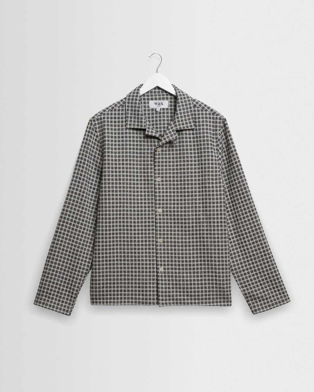 Corey - Black And Ecru Mini Check Shirt