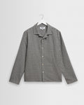 Corey - Black And Ecru Mini Check Shirt