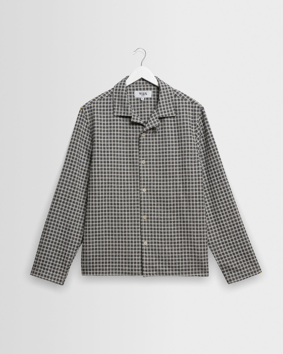 Corey - Black And Ecru Mini Check Shirt