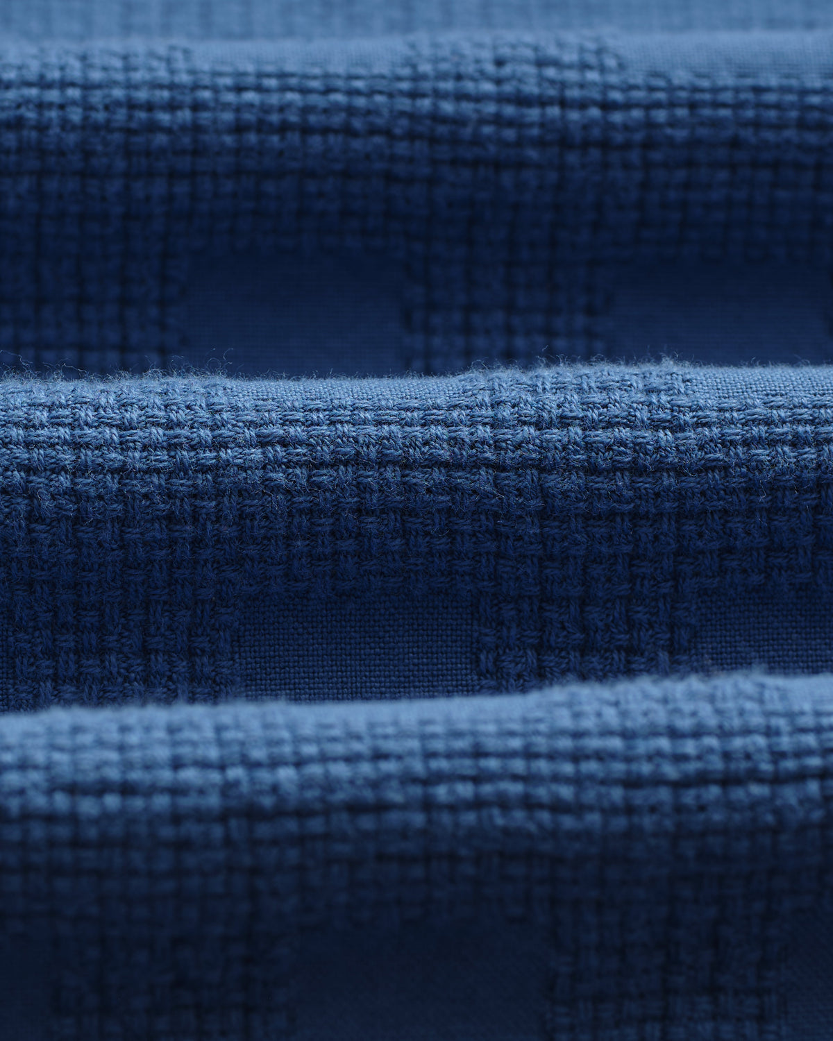 Corey - Blue Dobby Check Cotton Shirt