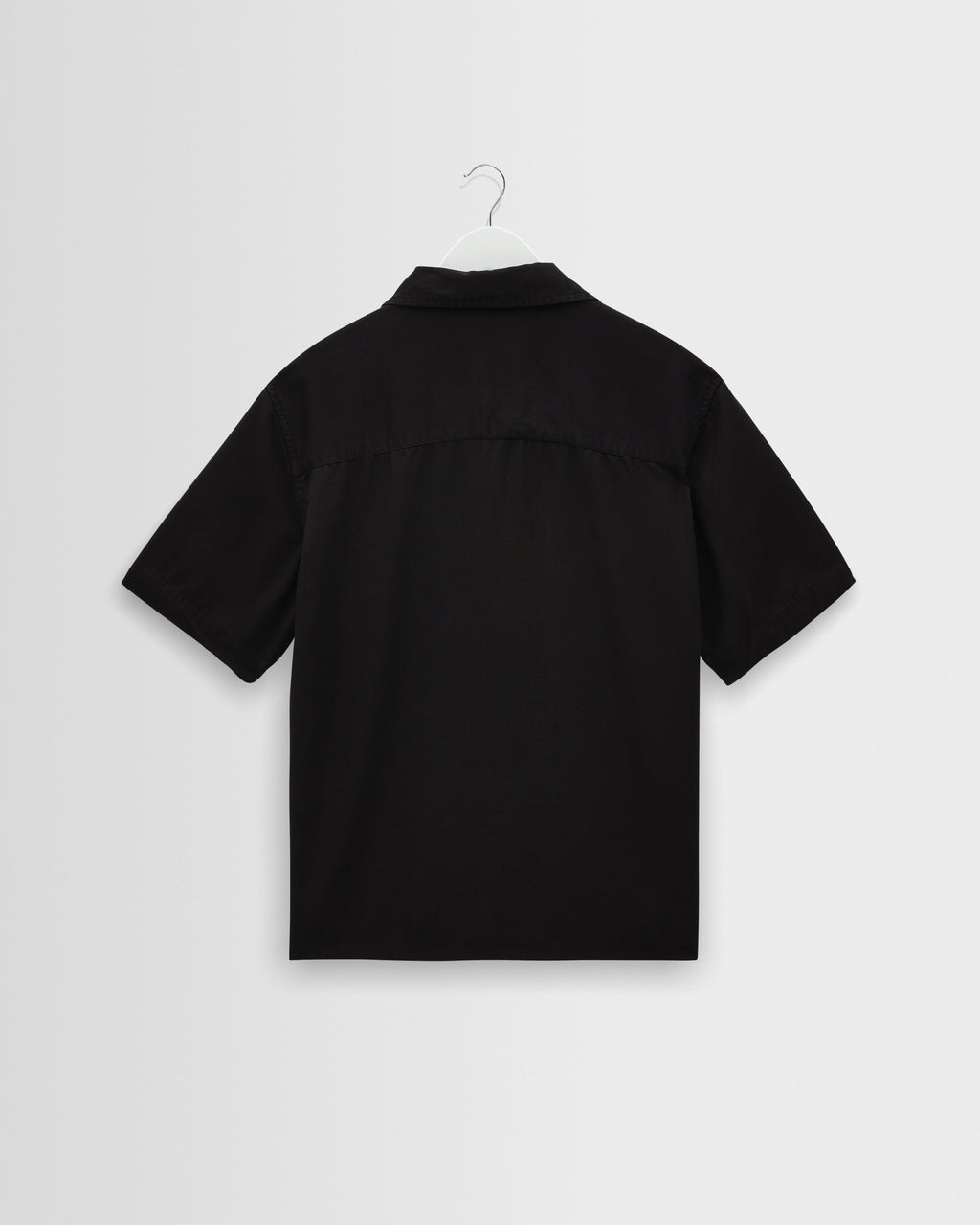 Curzon - Black Lyocell Twill Short-Sleeve Shirt