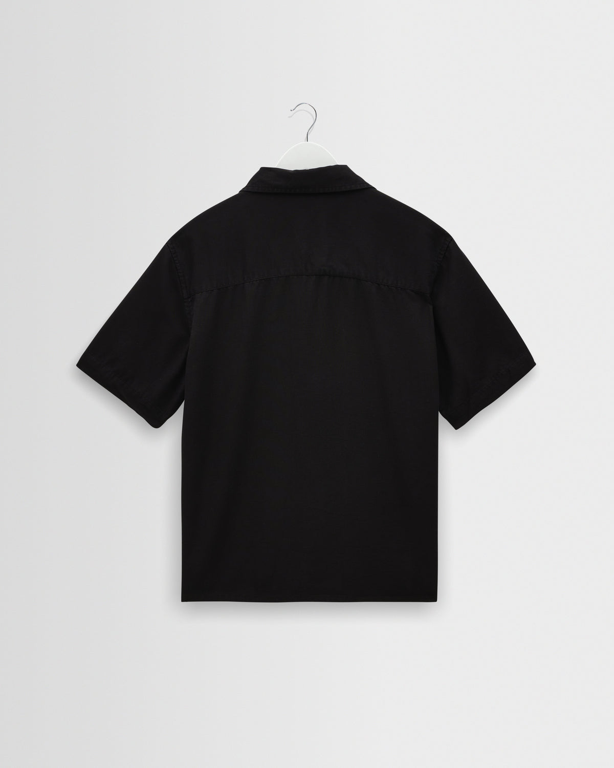 Curzon - Black Lyocell Twill Short-Sleeve Shirt