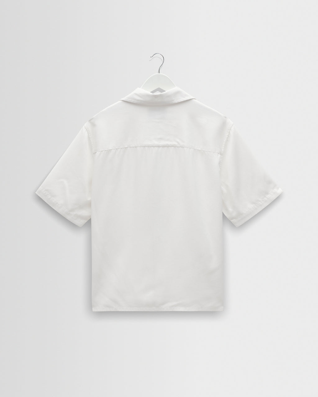 Curzon - Off White Lyocell Twill Short-Sleeve Shirt