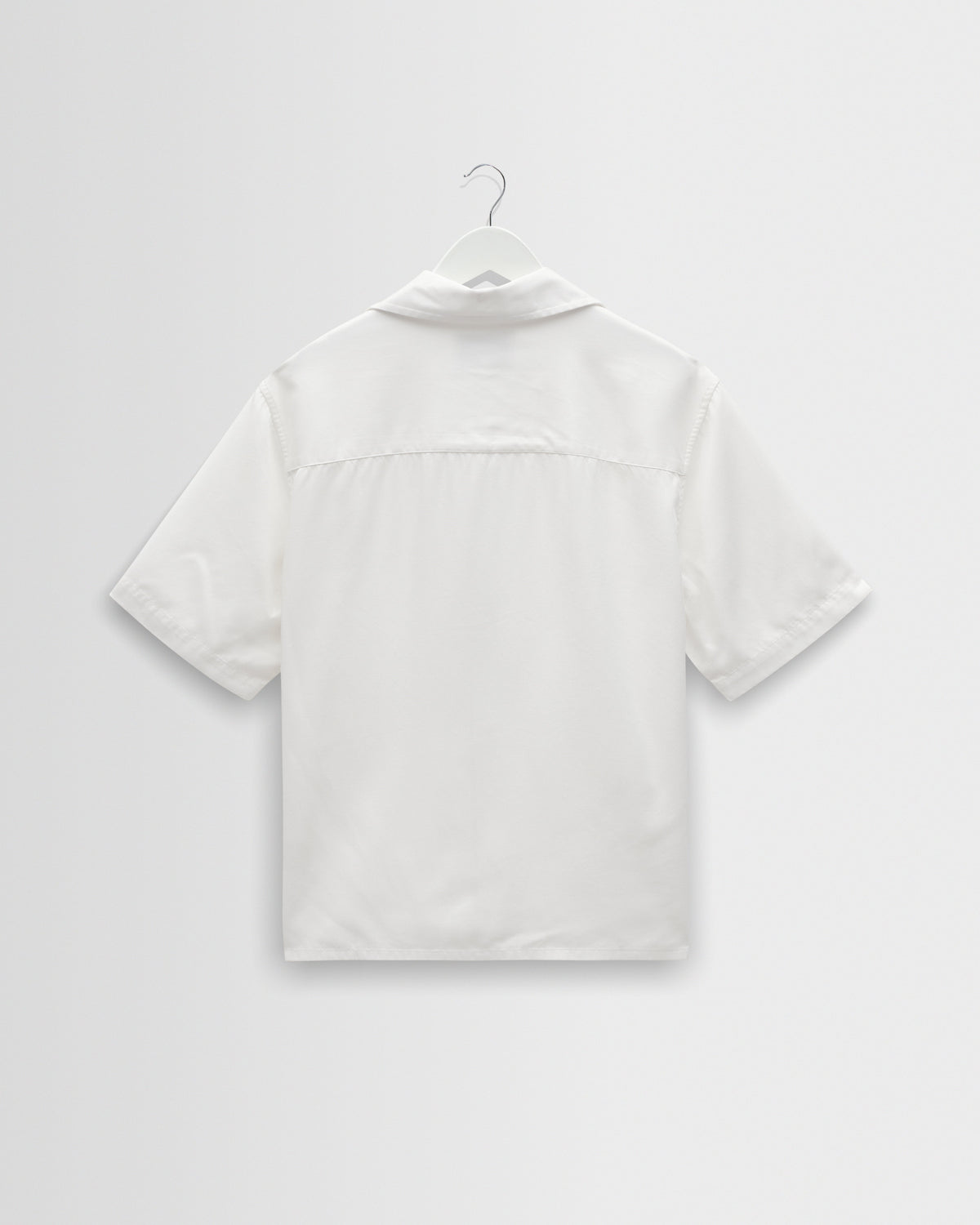 Curzon - Off White Lyocell Twill Short-Sleeve Shirt