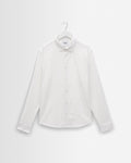 Dartford - White Dobby Stripe Organic Cotton Shirt